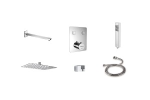 Krotos Zestaw Prysznic-Wanna P/T Chrom