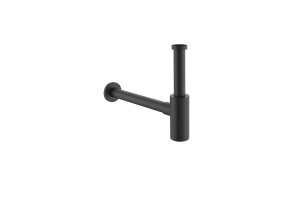Syfon umywalkowy stalowy D54, czarny mat