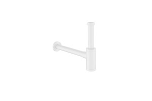 Syfon umywalkowy stalowy D54, biały mat