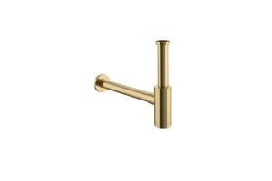 Syfon umywalkowy stalowy D54, złoty PVD