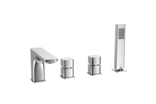 Keria Bateria Wannowa 4-otworowa chrom