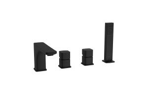 Keria Bateria Wannowa 4-otworowa czarny