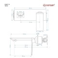 Bateria umywalkowa podtynkowa Corsan CMB7115CH Trino 6