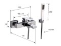 BATERIA WANNOWA ŚCIENNA DANIEL SKYLINE SK610 2