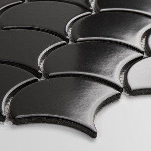 Raw Decor Płytka Flabellum Black Matowy FB