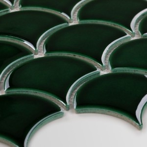 Raw Decor Płytka Flabellum Duże Emerald Połysk FDZB