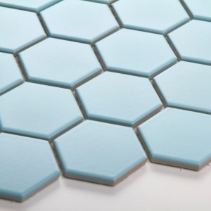 Raw Decor Płytka Heksagon Duży Błękitny Matowy HDNM