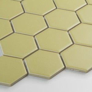 Raw Decor Płytka Heksagon Duży Golden Olive Matowy HDGOM