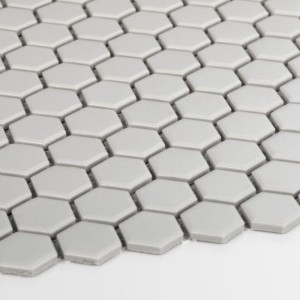 Raw Decor Płytka Heksagon Mały Jasno Szary Matowy HMSJM