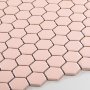 Raw Decor Płytka Heksagon Mały Pink Matowy HMROZM
