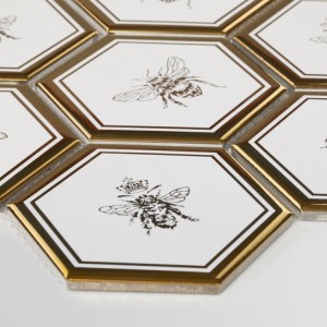 Raw Decor Płytka Heksagon XL Queen Bee Gold HXLGB