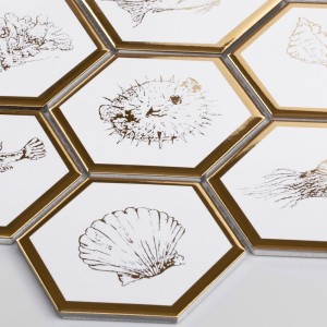 Raw Decor Płytka Heksagon XL Queen Sea Coral HXLG1SEA