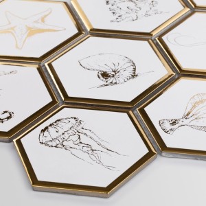 Raw Decor Płytka Heksagon XL Queen Sea Octopus HXLG2SEA