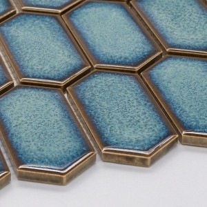 Raw Decor Płytka Heksalong Duży Adriatyk Połysk HLAS