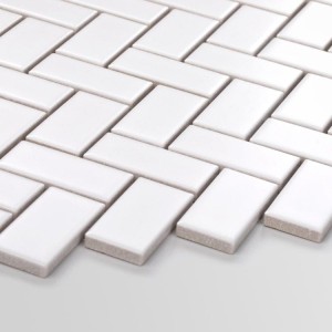 Raw Decor Płytka Jodełka Biała Matowa JBM