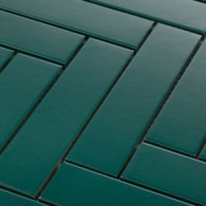 Raw Decor Płytka Jodełka XL Zielona Matowa JDZM