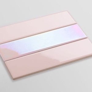 Raw Decor Płytka Metropolis Holo Pink Połysk (Pakiet 3 płytek) MT-PHS