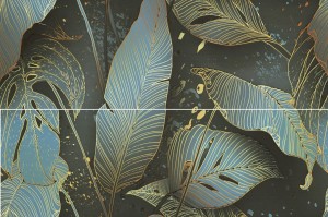 Lis Ceramika Marvy Panel Green 2X30X90