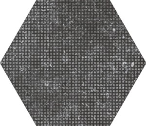 Coralstone Hexagon Melange Black 29,2x25,4 cm Eq23579