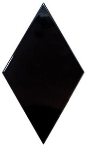 Rhombus Wall Black 15,2x26,3 cm R 22748 Wycof