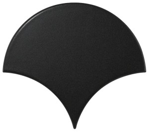 Fan Black Matt 10,6x12 cmFan 21976