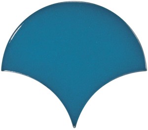 Fan Electric Blue 10,6x12 cmFan 23841