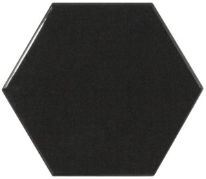 Hexagon Black 12,4x10,7 cmHx 21915