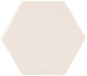 Hexagon Cream 12,4x10,7 cmHx 21914