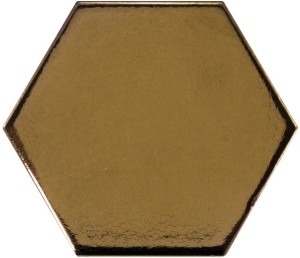Hexagon Metallic 12,4x10,7 cmHx 23837