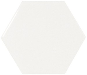 Hexagon White 12,4x10,7 cmHx 21911