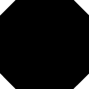 Octog.Negro 31'6X31'6 1238 Vv
