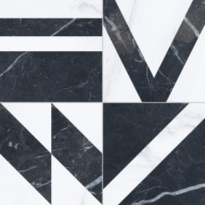 Velvet Geo Negro 33,15x33,15 cm G1Gf