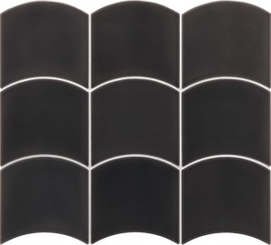 Wave Black 12x12 cmWa 28842