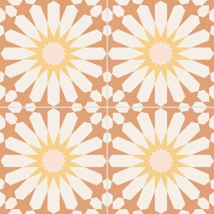 Soleil Orange 33,15x33,15 cm