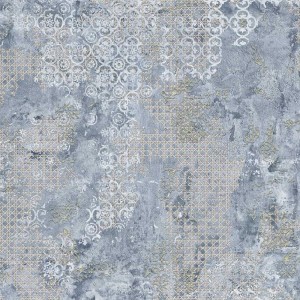 Rug Blue Natural 100x100 cm