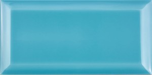Azul Turquesa Biselado Bx 10x20 cm Fs 18664