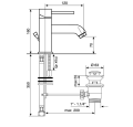 Bateria umywalkowa Emmevi Piper 45003NO 2
