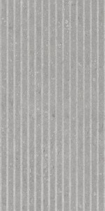 Gres na ścianę 60x120 cm szary mat A4H1097 Shellstone Grigio Rigat-One