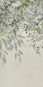 Gres na ścianę 60x120 cm szary w kwiatowe wzory mat A4H918 Flower