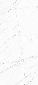 Gres wielkoformatowy 120x280 marmur biały z czarnymi żyłami połysk A4H679 Markina White