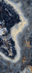 Gres wielkoformatowy 120x280 marmur głęboki niebieski z żyłami połysk A4H674 Eterno Blu
