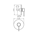 Bateria podtynkowa Emmevi Piper 45009NO 2