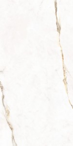 Gres na podłogę 60x120 marmur z ciepłym odcieniem żyły połysk A4H521 Dubai Gold