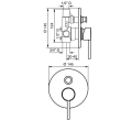Bateria podtynkowa Emmevi Piper 45019NO 2