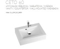 MARMORIN CETO 60 UMYWALKA MEBLOWA/NABLATOWA/WISZĄCA 2