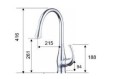 BATERIA ZLEWOZMYWAKOWA STOJĄCA DANIEL KITCHEN U422 2