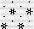Mozaika Dunin Mini Hexagon B&W Snow 2