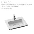 MARMORIN LIRA 50 UMYWALKA MEBLOWA / WPUSZCZANA W BLAT 3