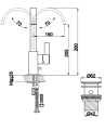 Bateria umywalkowa Kohlman Dexame QB150D 3