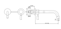 Bateria umywalkowa Kohlman Roxin QW180R 3